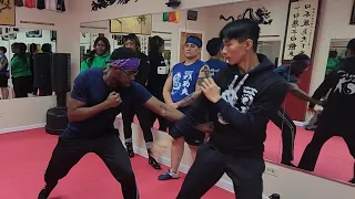 Kung Fu Sparring - Brandon, Rui, Simo, Li, Jing, Mandela, Edgar