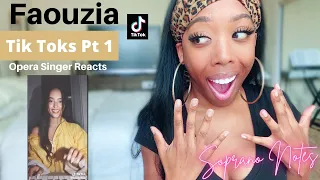 Opera Singer Reacts to FAOUZIA | Tiktok Episode 1 | Performance Analysis |