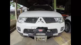 Mitsubishi Pajero Sport 4x4 - Installing hidden winch mounting