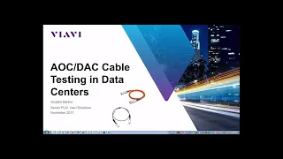 AOC/DAC Cable Testing in Data Centers Webinar