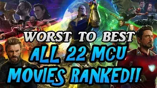 RANKING ALL 22 Marvel Cinematic Universe Movies!!! (W/ Avengers: Endgame!! WORST TO BEST 2008-2019)