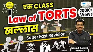 Ek Class Law of Torts Khallas | Khallas Series | Conceptual Session | Tansukh Paliwal | Linking Laws