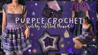 🔮☾ Purple Crochet | 🌙 Witchy Celestial Themed ✩