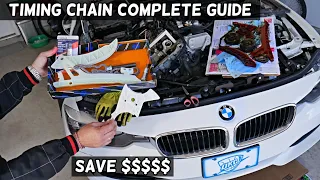 BMW F30 F31 TIMING CHAIN REPLACEMENT F34 328i 320i N20 N26 Engine