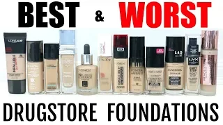 BEST & WORST Drugstore Foundations Reviews || Best Drugstore Makeup Series 2019