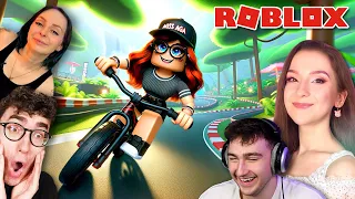 WYŚCIG z YOUTUBERAMI w ROBLOX 🚲