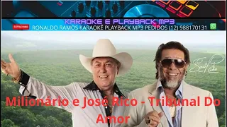 karaokê   -Tribunal do amor  - Milionário e José Rico -  lanç. -  cont. -12 988170131