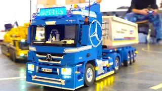 SPECIAL LEGO RC TRUCKS AND CONSTRUCTION EQUIPMENT IN ACTION // LIGA+MB // RC LEGO TECHNIC