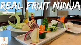 The REAL FRUIT NINJA | Cutting Skills Of A Master Sushi Chef