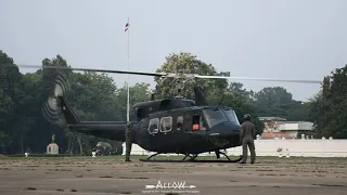Royal Thai Army Bell 212 Engine Startup and Takeoff