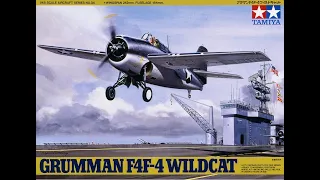 Tamiya 1/48 Grumman F4F-4 Wildcat..Plastic Kit Build & Review.
