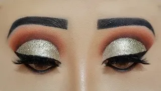 Champagne golden glitter makeup tutorial inspired by @AnKnook | New year's eve glam eye makeup look