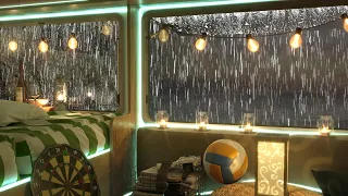 It's raining, but have a good rest in the camper!