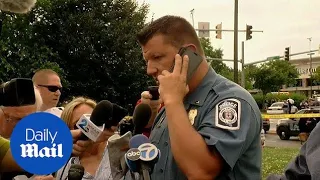 Police officer gives update on Maryland newspaper office shooting