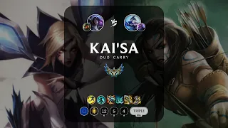 Kai'Sa ADC vs Ashe - EUW Challenger Patch 12.22