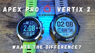 COROS Vertix 2 vs COROS APEX Pro // Whats the difference?? // GPS Watch Battle