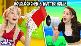 Goldlöckchen Und Das Geheimnisvolle Buch + Mutter Holle |Gute nacht geschichte Deutsch