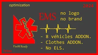 [FIVEM]  EMS 2.0 Red/Grey unbadged Cars   ADDON-CAR /with clothes./fiveM ready