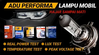 Cara memilih lampu mobil terbaik, komparasi lampu mobil halogen h4 terbaik