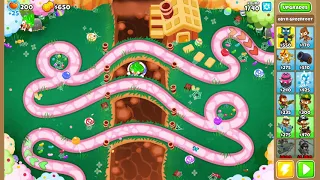 btd6 secret achievement on candy falls for small towers