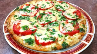 Пицца из Кабачков на Сковороде за 15 минут! Самый Вкусный рецепт с Кабачками