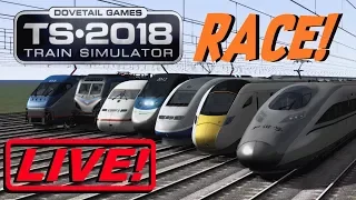 Train Simulator 2018 - Electric Locomotives (RACE!) [Live Stream]
