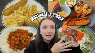 A REALISTIC WHAT I EAT IN A WEEK *as a girl who can't cook*