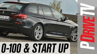 2014 BMW 520d Touring M Sport 0-100km/h and engine sound