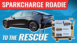 SparkCharge Roadie Saves a Stranded Tesla Model 3