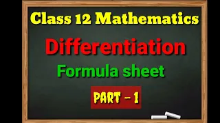 Differentiation formulas Maths class 12th#shorts#notesbynehmat