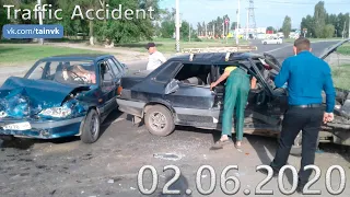 Подборка аварии ДТП на видеорегистратор за 02.06.2020 год