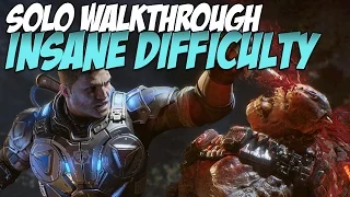 Gears of War 4 Insane Walkthrough Solo | Act 2, Chapter 4: The Great Escape