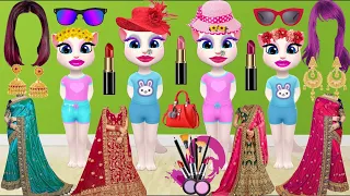 Talking Billi Four Dulhan ki saddi ka funny Makeup 💄👄👸 comedy video😂@bsbillu #kgnbillu2