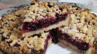 Пирог с ягодами рассыпчатый (постный) безумно вкусный/Cake with berries (lean)