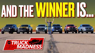 New 2024 Ford Ranger vs New 2024 Toyota Tacoma In a Nail-Biter Drag Race Against EVERY Small Truck!