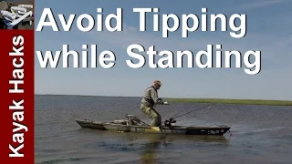 Trick to Standing Up Easily in a Fishing Kayak - the Stand Up Assist Strap