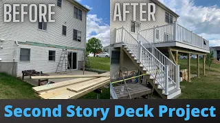 How We Built Second Story Deck  | Agawam MA | CAN Roof Construction
