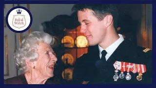 Crown Prince Frederik and his beloved grandmother Queen Ingrid