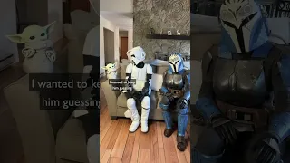 Trooper Mom and Grogu watch The Mandalorian Episode 4