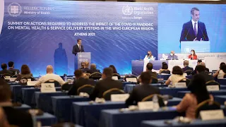 PM Kyriakos Mitsotakis addresses the International Summit on the impact of COVID-19 on mental health