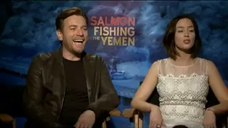 Ewan McGregor and Emily Blunt Interview for SALMON FISHING IN THE YEMEN