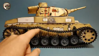 Большой Pz.Kpfw III из БУМАГИ и Пластика. Новые Катки и Корпус