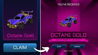 I got the Gold Octane in Rocket League Sideswipe!🤩