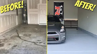 Turning A Trashed Garage into My First Dream Garage!! *DIY Garage Makeover*