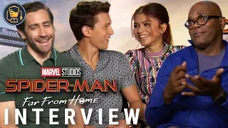 Spider-Man: Far From Home Interviews: Tom Holland, Zendaya, Jake Gyllenhaal & Samuel L. Jackson