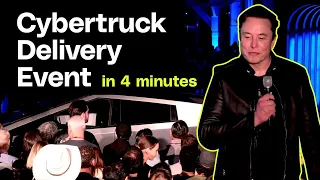 Tesla Cybertruck delivery event in 4 minutes