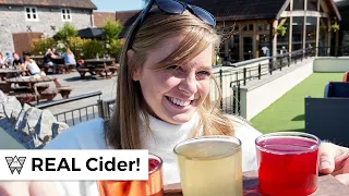 Americans try proper British Cider in Somerset England