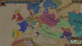 Europa Universalis 4 AI Only Timelapse - Europe - [1444-1821] [All DLC]