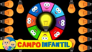 Juego de Ruleta de Colores con un Foco | Campo Infantil