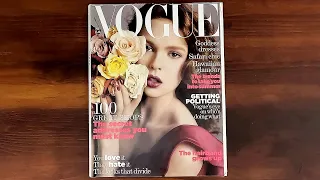 British Vogue May 2005 Elise Crombez by Inez Van Lamsweerde, Ellen Barkin | ASMR Magazine Flip Throu